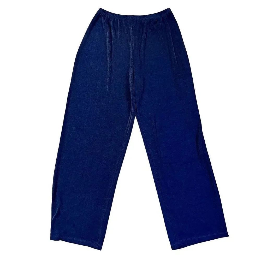 Carole Little Navy Stretch Dress Pants Large